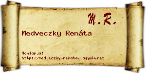 Medveczky Renáta névjegykártya