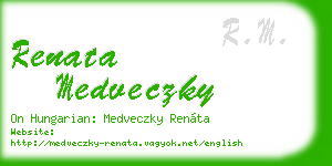 renata medveczky business card